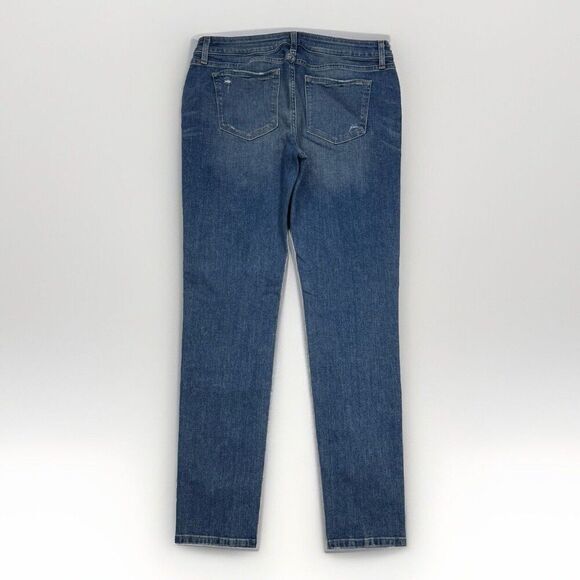 Ana Jeans Womens 29/8 Boyfriend Distressed Low Mid Denim Blue Measures 31 x 29.5 - Picture 2 of 12